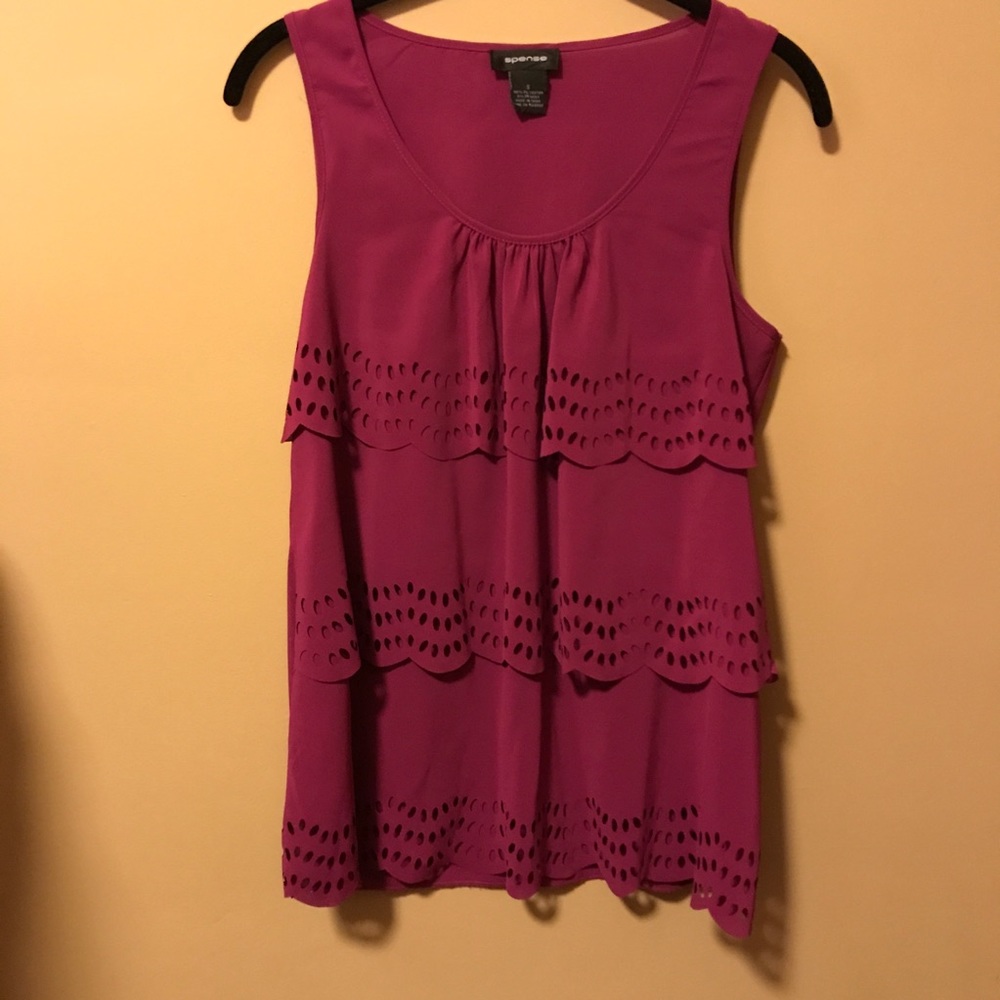 Spense Pink Sz small tank top.